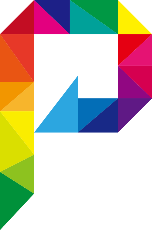 彩色字母P矢量图标LOGO矢量logo
