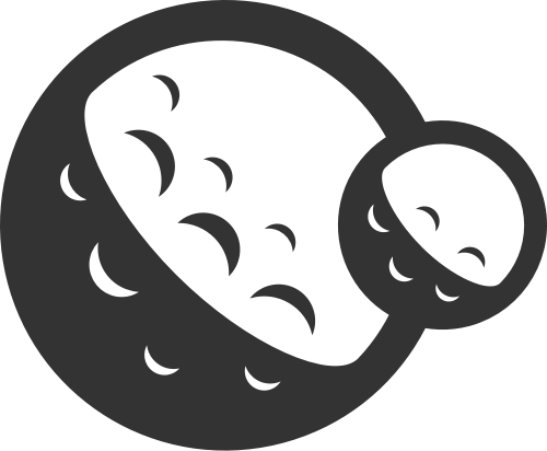 圆形月球科学科技矢量logo图标矢量logo