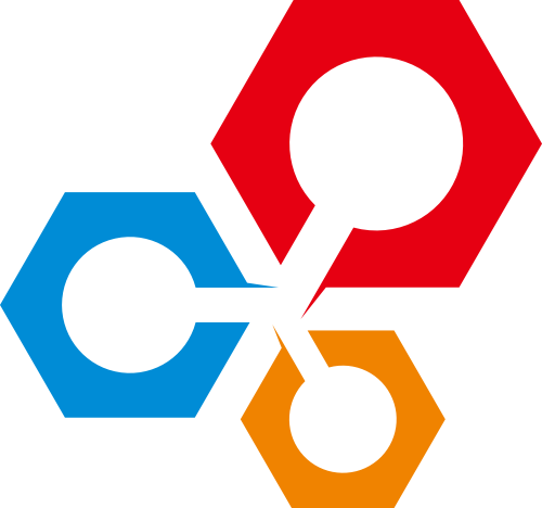 红黄蓝六边形科技矢量logo图标矢量logo