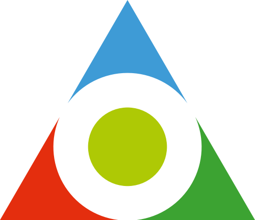 蓝色圆点矢量logo图标 - LOGO生成.cn