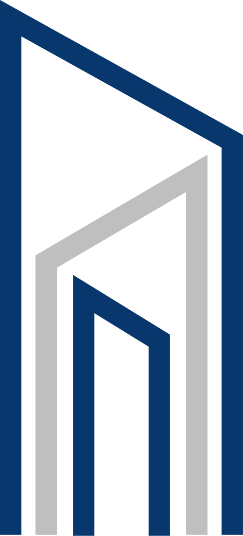 蓝色灰色建筑矢量logo矢量logo