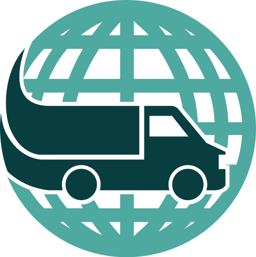绿色地球货车矢量logo元素矢量logo