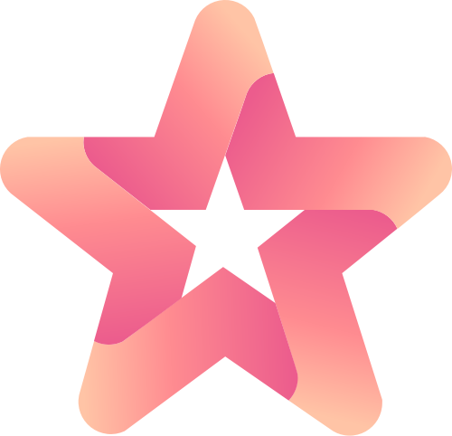 粉色五角星矢量logo矢量logo