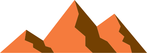 橙色山矢量logo元素矢量logo