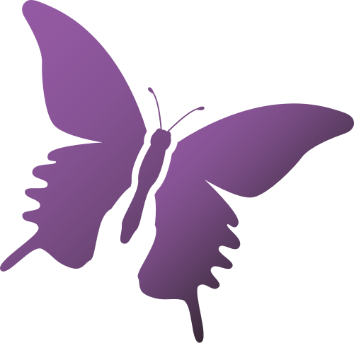 紫色蝴蝶矢量logo图标矢量logo