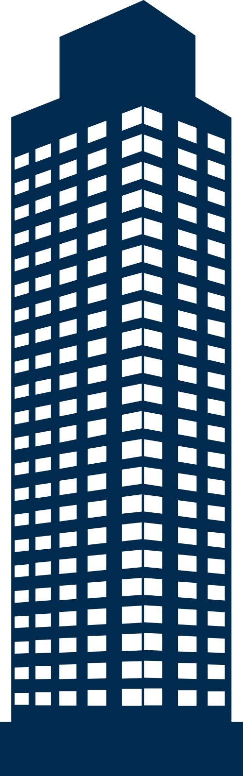 蓝色大楼建筑矢量logo图标矢量logo