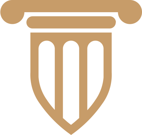 棕色盾形法律法庭律师咨询矢量图标素材矢量logo