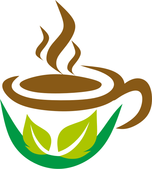 茶杯叶子茶庄养生饮料矢量图标素材矢量logo