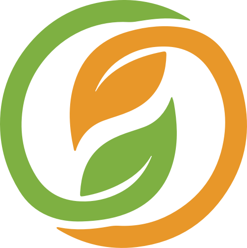 圆形绿色茶叶logo图标素材矢量logo