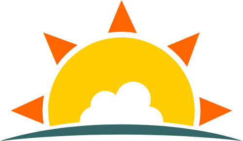 云朵太阳矢量图形矢量logo