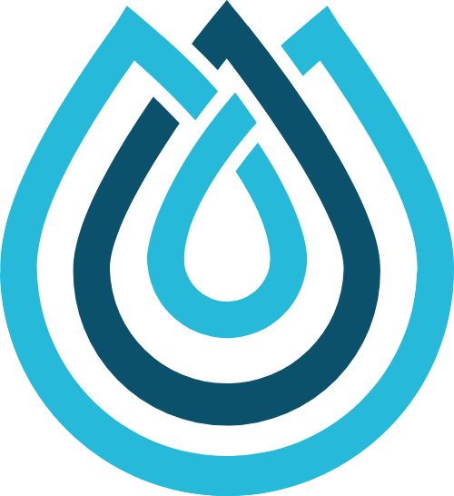 水滴环保生态蓝色图形矢量logo