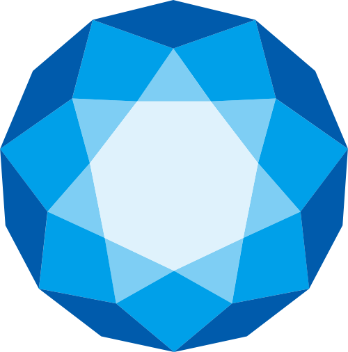 蓝色科技感几何图形矢量logo