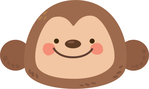 卡通猴子矢量图logo素材 logo png