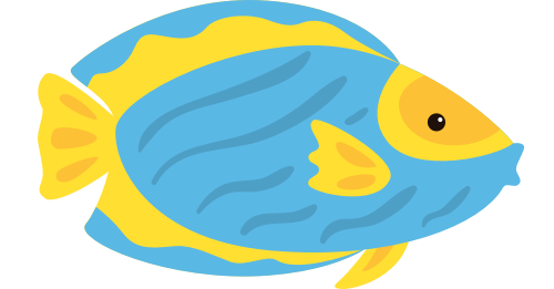 热带鱼矢量图标志素材 logo png