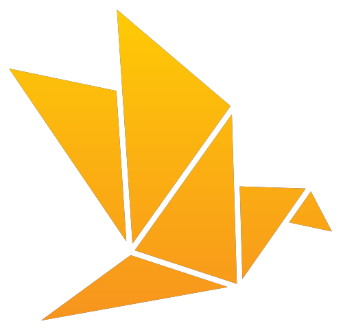 折纸小鸟矢量图标 logo png