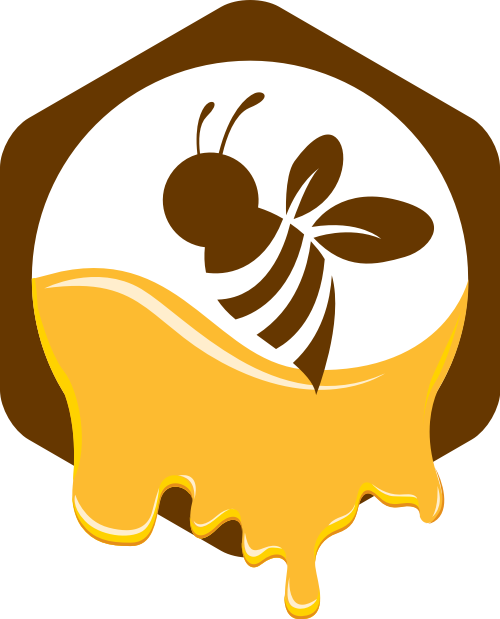 蜜蜂蜂蜜矢量图商标素材 logo png