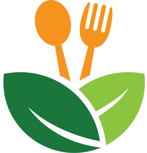 叶子刀叉矢量图标志素材 logo png