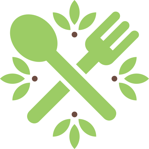 刀叉叶子矢量图logo素材 logo png
