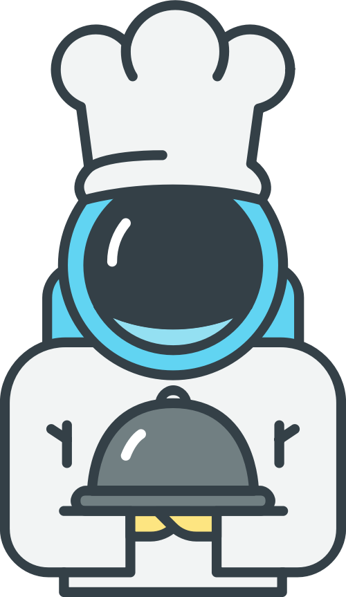 宇航员厨师矢量图logo素材 logo png