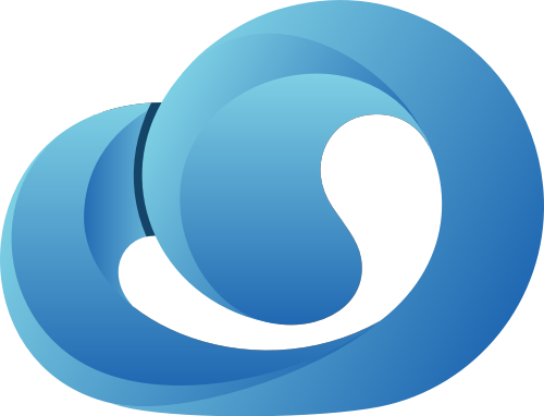 渐变云朵矢量图logo素材 logo png