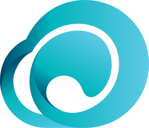 渐变云朵矢量图标志素材 logo png