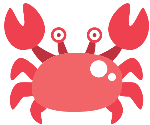 螃蟹海鲜餐厅矢量图标