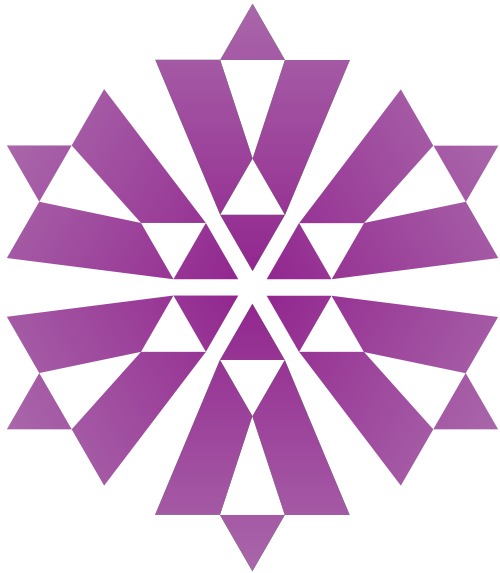 紫色几何钻石图案矢量logo