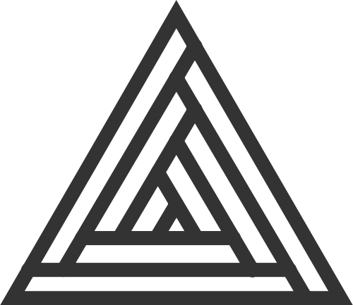 黑白三角木纹logo图标
