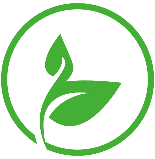 圆形绿叶logo图标素材 logo png