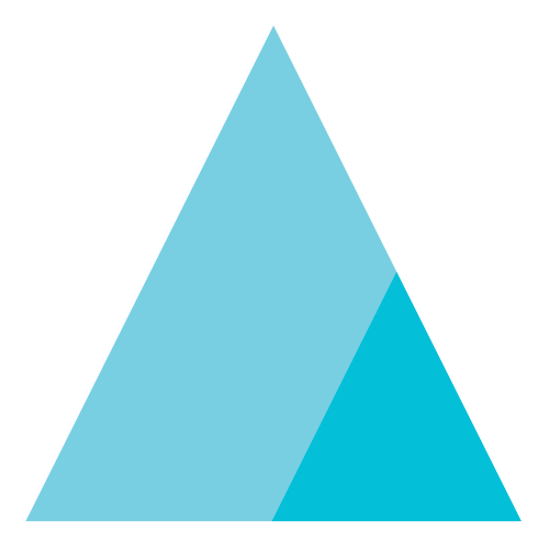 蓝色三角山峰矢量logo