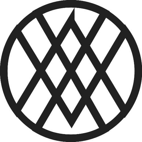 圆形字母VW矢量logo图标