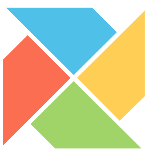 彩色风车矢量图标 logo png