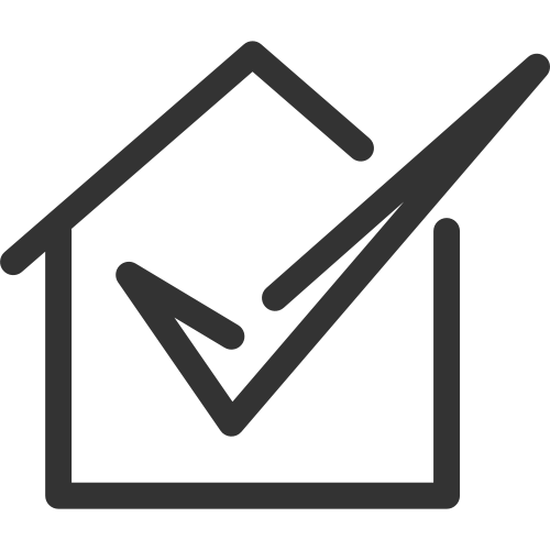 房屋打钩完成矢量logo logo png