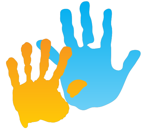 两个手掌印logo图片素材 logo png