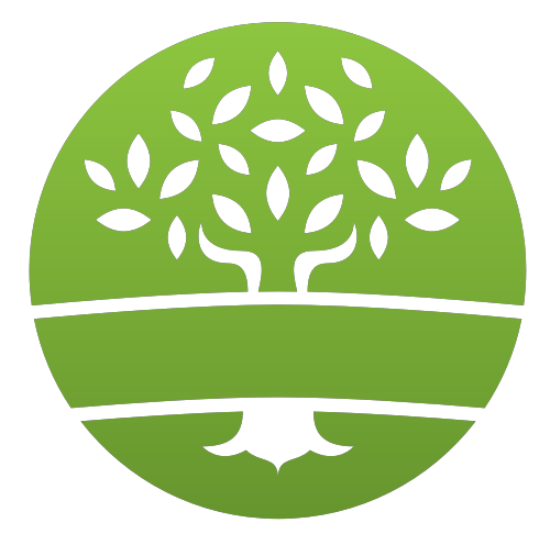 绿色大树圆形矢量logo图标
