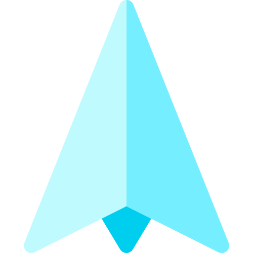 蓝色箭头导航相关矢量logo图标素材