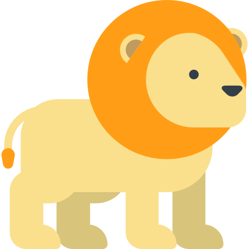 黄色卡通狮子矢量logo设计图标 logo png