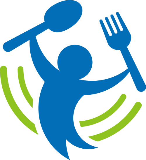 人形叉子勺子创意矢量logo图标 logo png