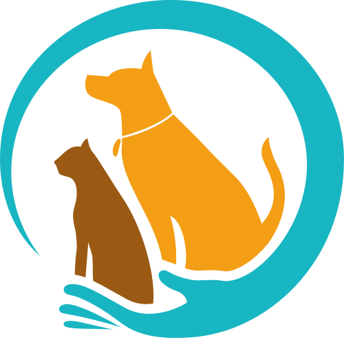手形环抱狗猫创意矢量logo图标 logo png