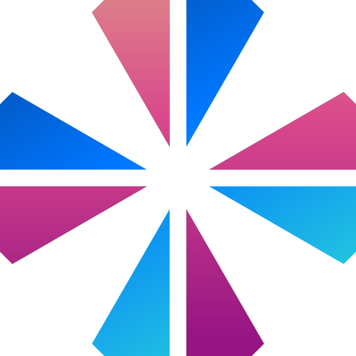 渐变十字架抽象矢量图标 logo png