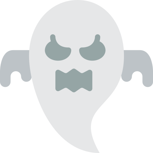 灰色鬼魂万圣节矢量logo图标 logo png