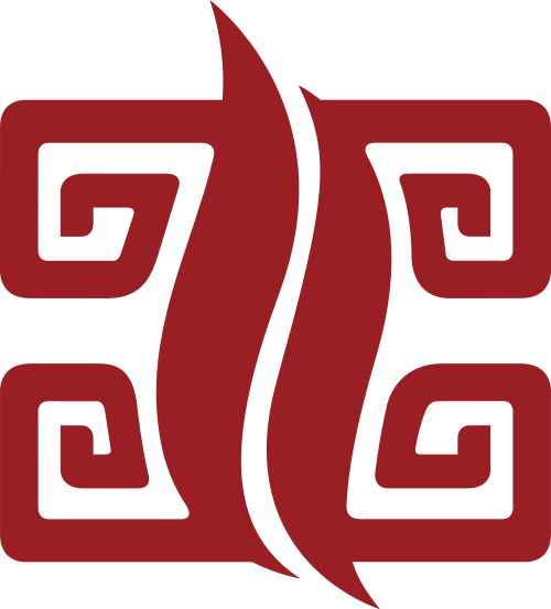 红色休闲养生中国风LOGO矢量元素 logo png