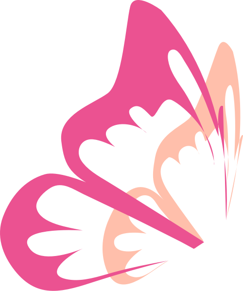 粉色卡通蝴蝶创意矢量LOGO图标 logo png