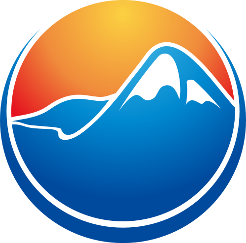 山形太阳圆形矢量LOGO素材 logo png