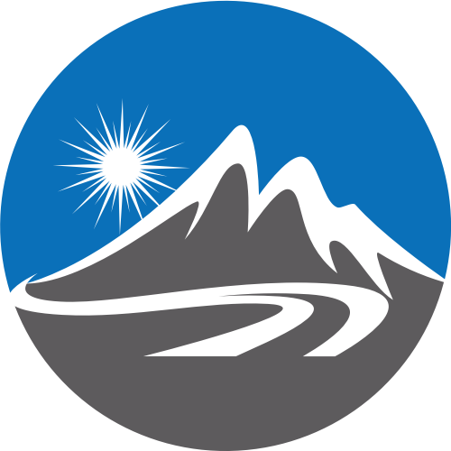 灰色山峰环保旅游相关矢量logo图标