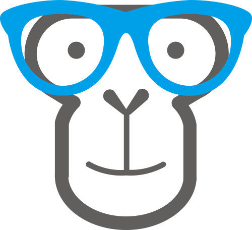 眼镜猩猩教育科学IT互联网相关矢量logo图标