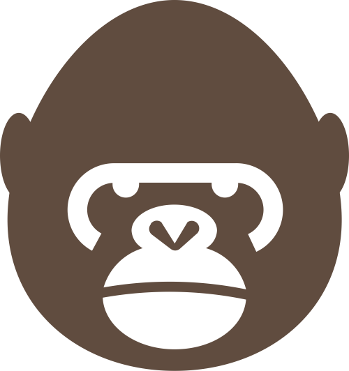 猩猩头像创意影视相关矢量logo图标