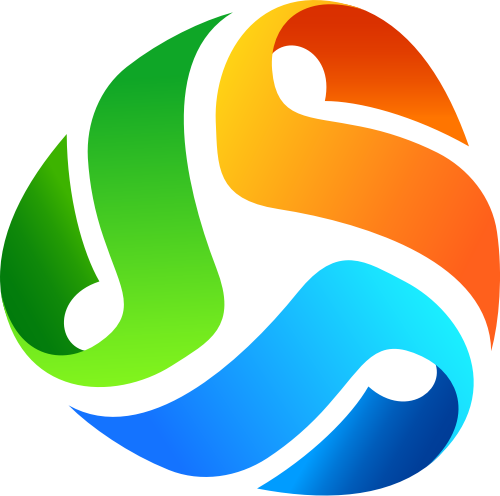 彩色立体三角形logo图标 logo png