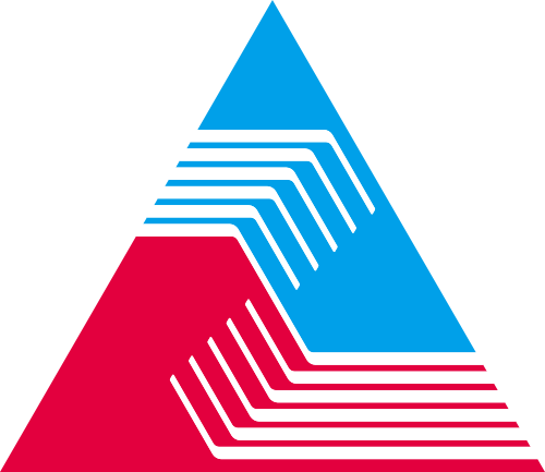 三角形红色蓝色合作团队相关矢量logo图标 logo png