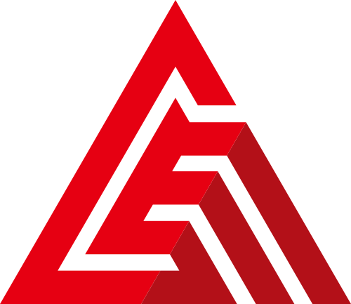 红色线条三角形矢量logo图标 logo png